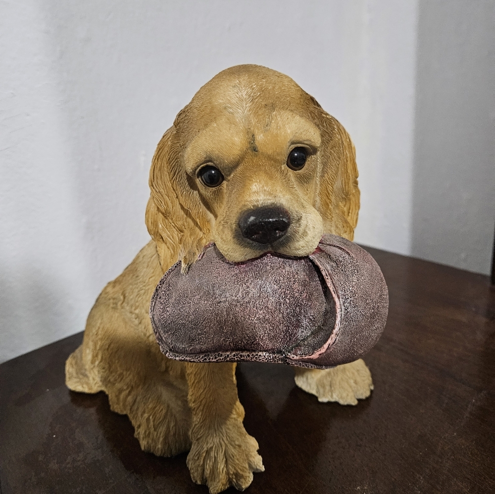 Cocker Spaniel W/Slippers Monkey Bank